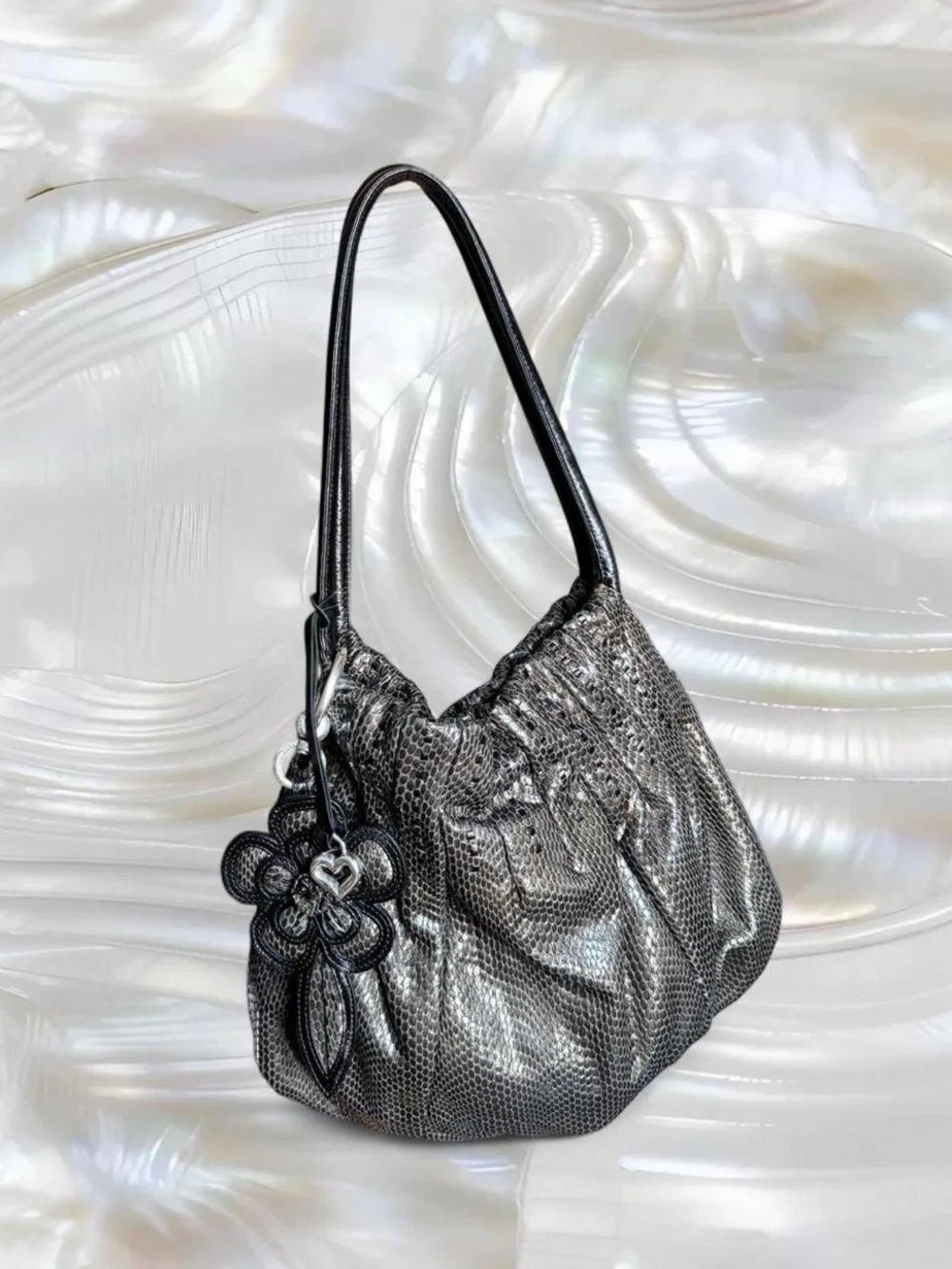 Y2K Brighton Breelan Leather Hobo Purse